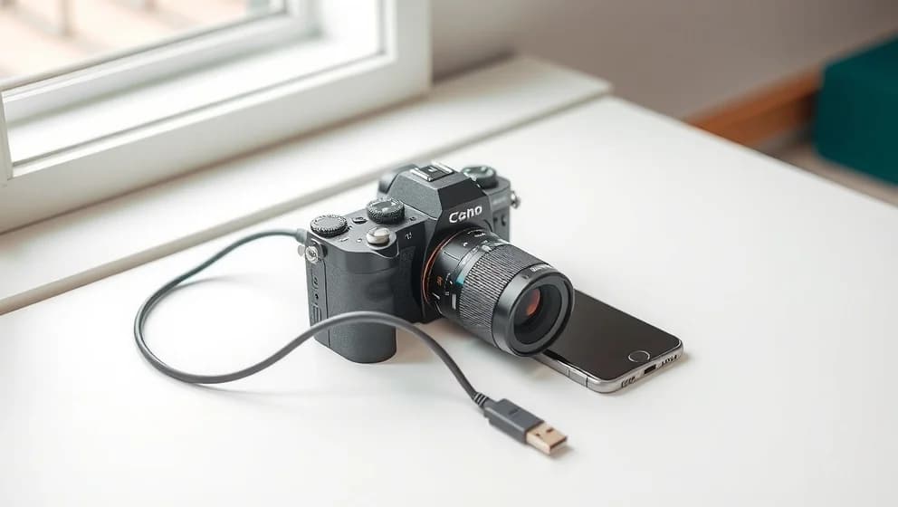 Hur överför jag bilder från kamera till mobil