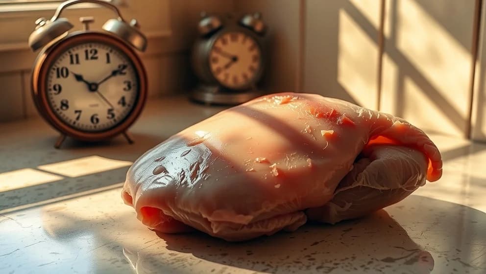 Kan man äta kyckling som stått framme